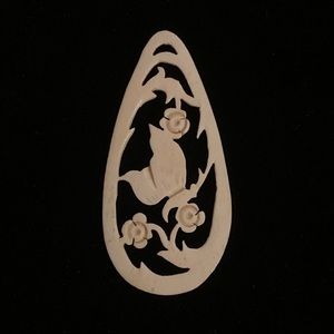 Vintage carved pendant